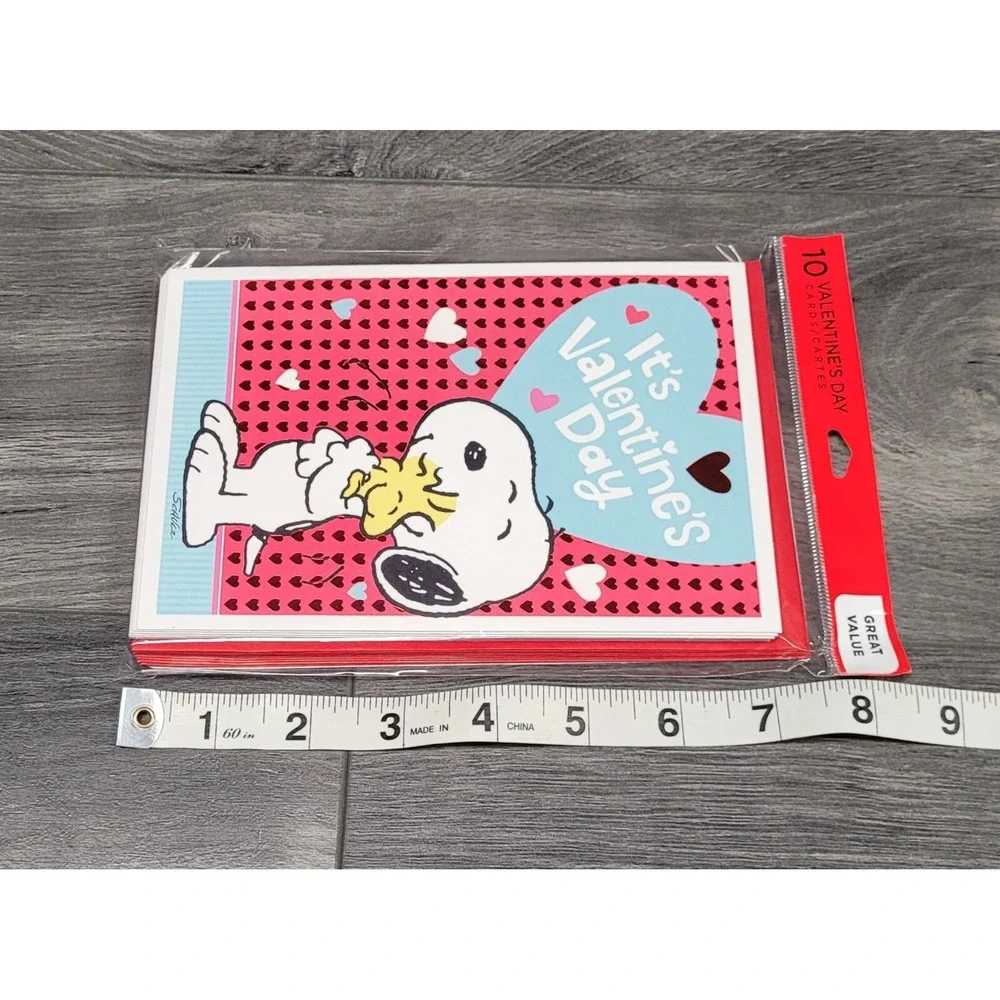 Hallmark Peanuts Snoopy/Woodstock Valentine's Cards (Lot of 18 Cards/Envelopes)
